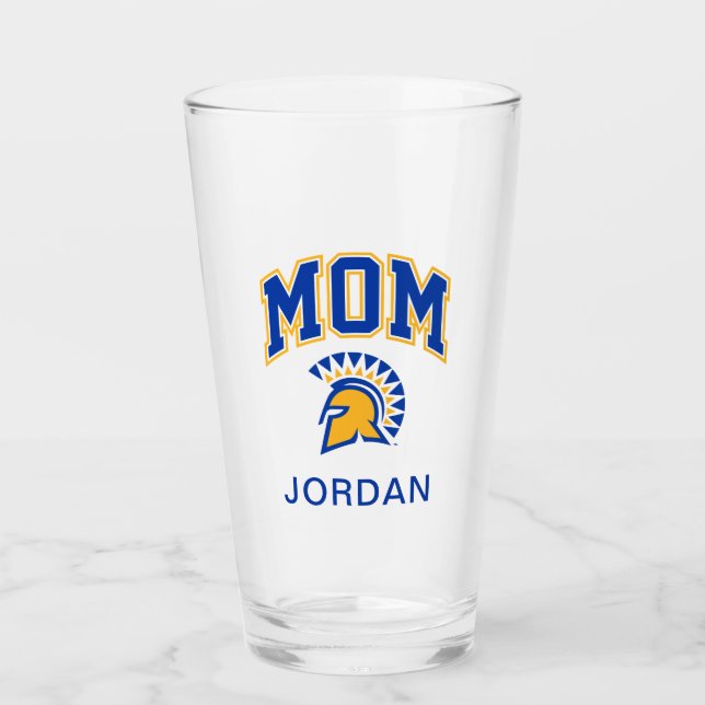 San Jose State Spartans Mum Glass (Front)