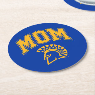San Jose State Spartans Mum Round Paper Coaster
