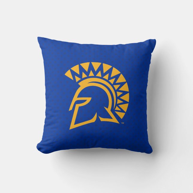 San Jose State Spartans Polka Dot Pattern Cushion (Front)