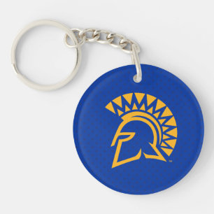 San Jose State Spartans Polka Dot Pattern Key Ring