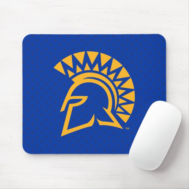 San Jose State Spartans Polka Dot Pattern Mouse Mat (With Mouse)