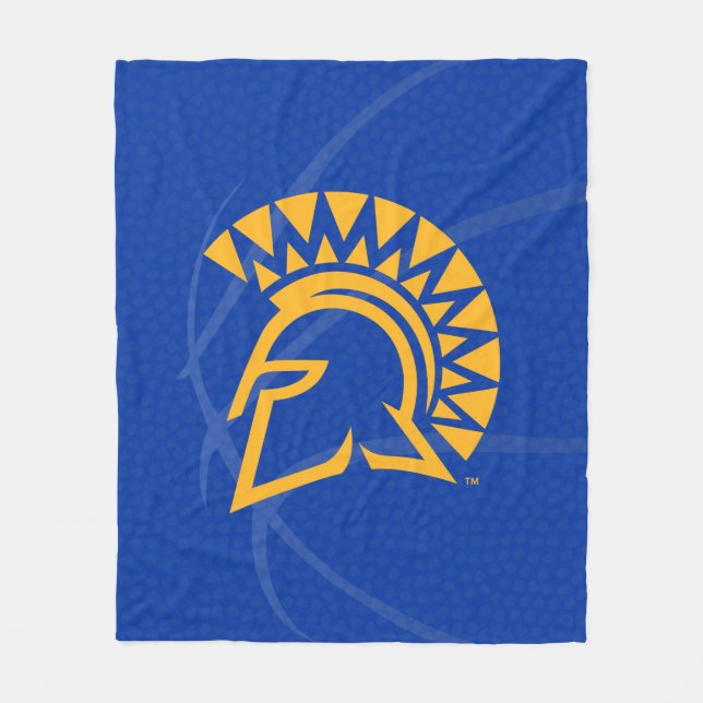 San Jose State Spartans State Basketball Fleece Blanket (Front)