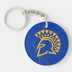 San Jose State Spartans State Basketball Key Ring