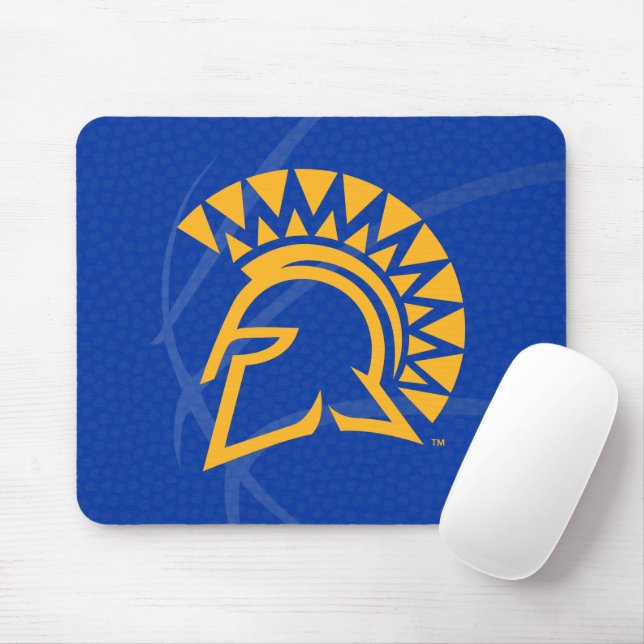 San Jose State Spartans State Basketball Mouse Mat (With Mouse)