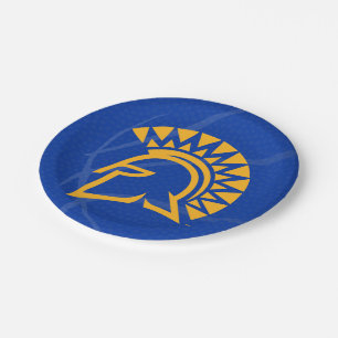 San Jose State Spartans State Basketball Paper Plate