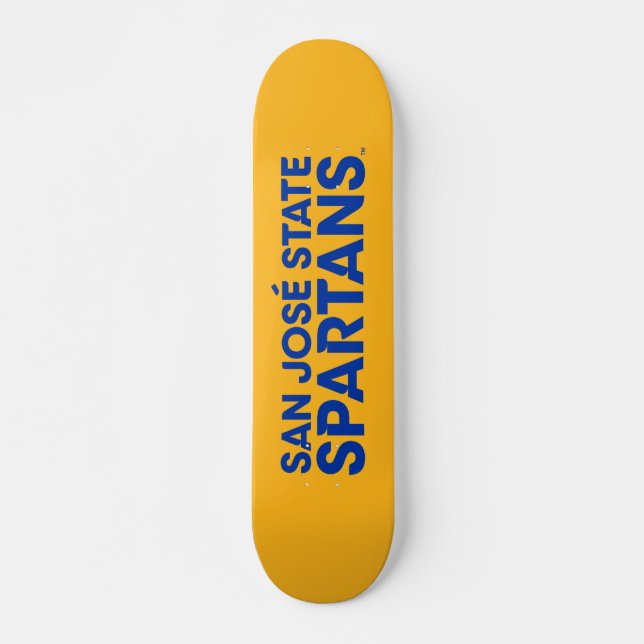 San Jose State Spartans Wordmark Skateboard (Front)