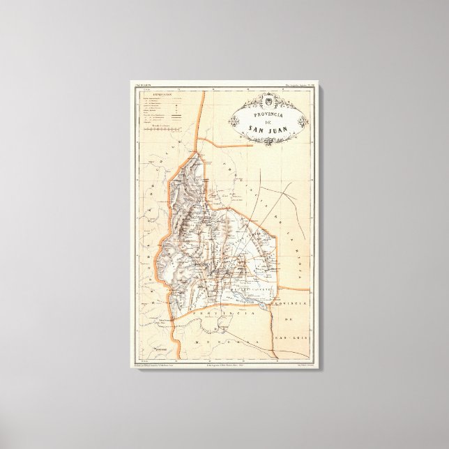 San Juan, Argentina Canvas Print (Front)