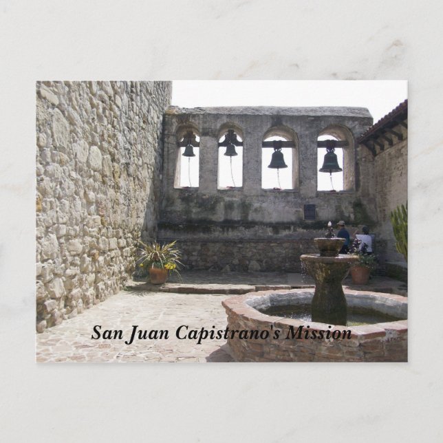 San Juan Capistrano's Mission Postcard (Front)