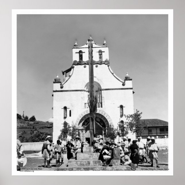 San Juan Chamula, Chiapas, Mexico Poster (Front)