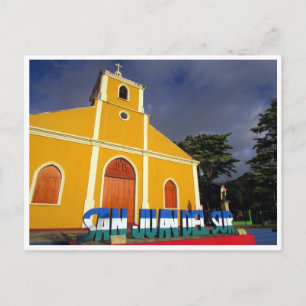 san juan church postcard