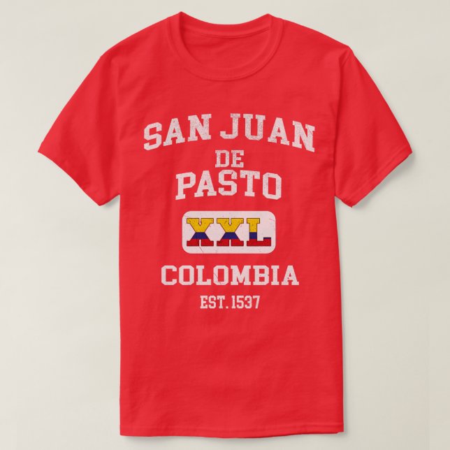 San Juan de Pasto Colombia XXL Athletic design 1 T-Shirt (Design Front)