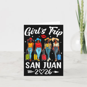 San juan girls trip 2026 birthday squad women card
