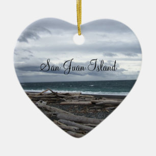 San Juan Island Ceramic Tree Decoration