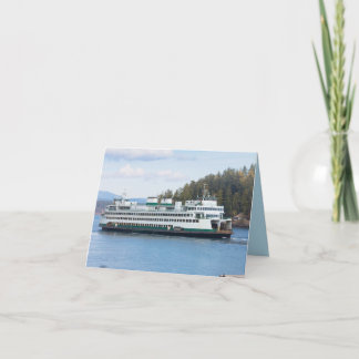 San Juan Island Ferry at Friday Harbour Card