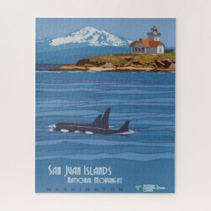 San Juan Islands National Monument Poster Jigsaw Puzzle