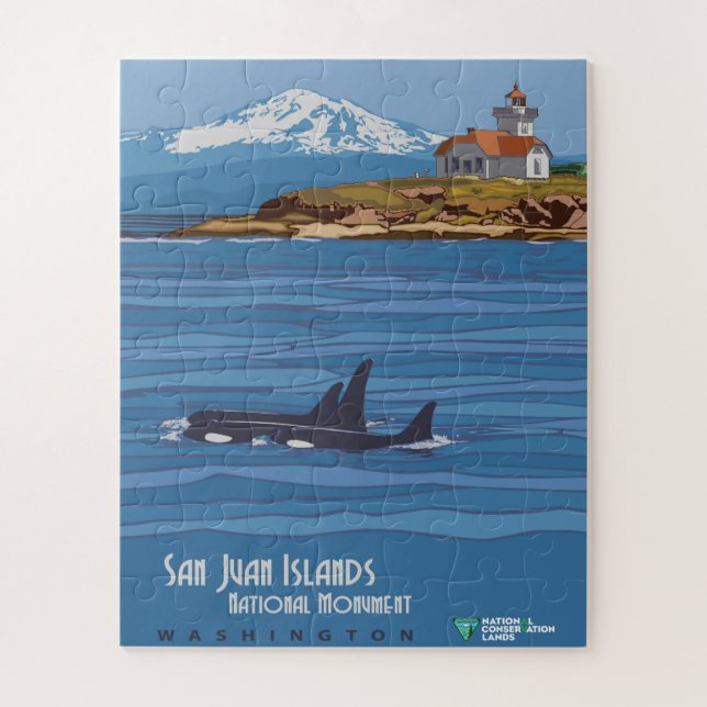San Juan Islands National Monument Poster Jigsaw Puzzle (Vertical)