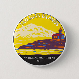 San Juan Islands National Monument Washington 6 Cm Round Badge