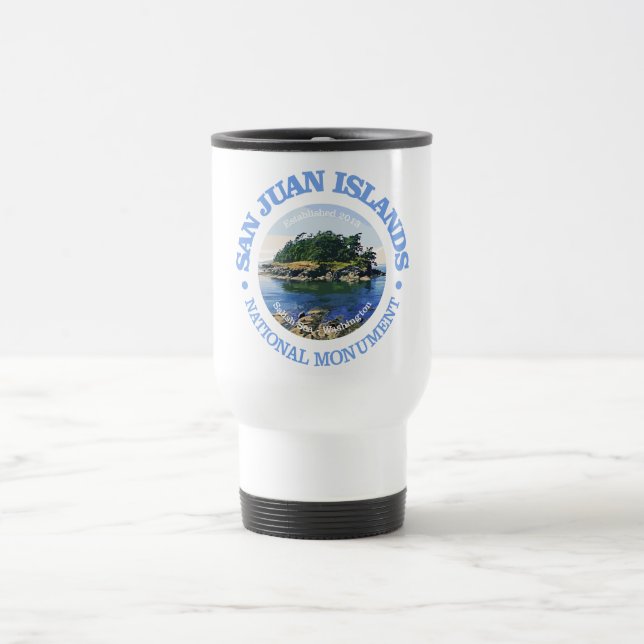 San Juan Islands (NM) Travel Mug (Center)