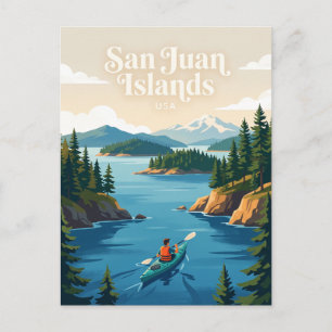 San Juan Islands USA Postcard