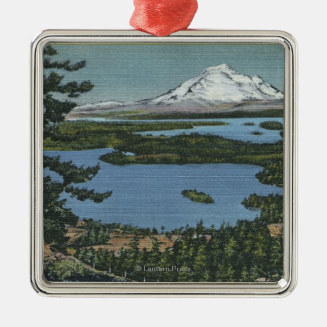 San Juan Islands, Washington 2 Metal Tree Decoration (Front)