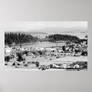 San Juan Islands, WashingtonAerial View of Poster
