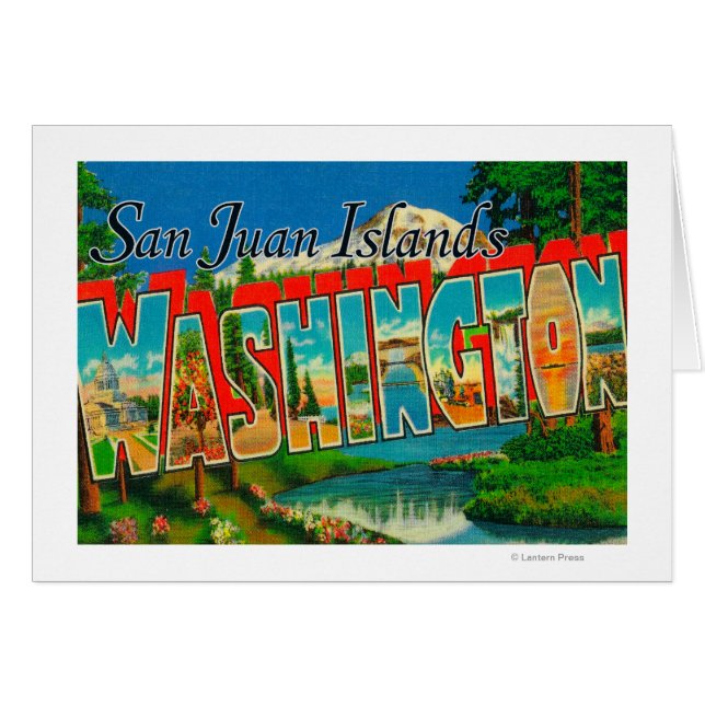 San Juan Islands, WashingtonLarge Letter (Front Horizontal)