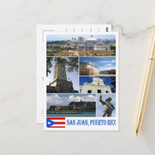 San Juan - Mosaic - Puerto Rico - Postcard