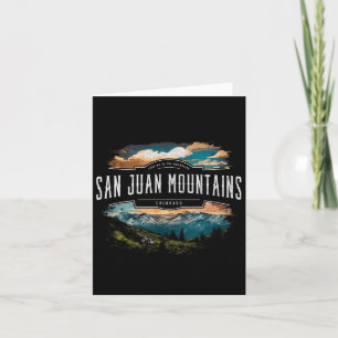 San Juan Mountains Colorado Hiking Outdoors Vintag Card