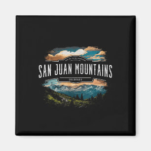 San Juan Mountains Colorado Hiking Outdoors Vintag Magnet