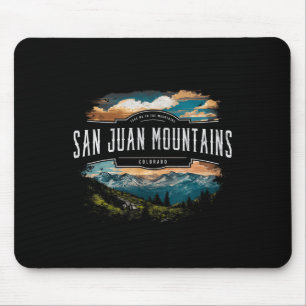 San Juan Mountains Colorado Hiking Outdoors Vintag Mouse Mat