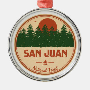 San Juan National Forest Metal Tree Decoration