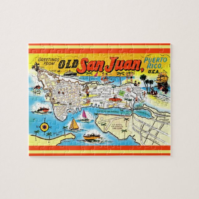 San Juan Puerto Rico 8x10 Jigsaw Puzzle (Horizontal)