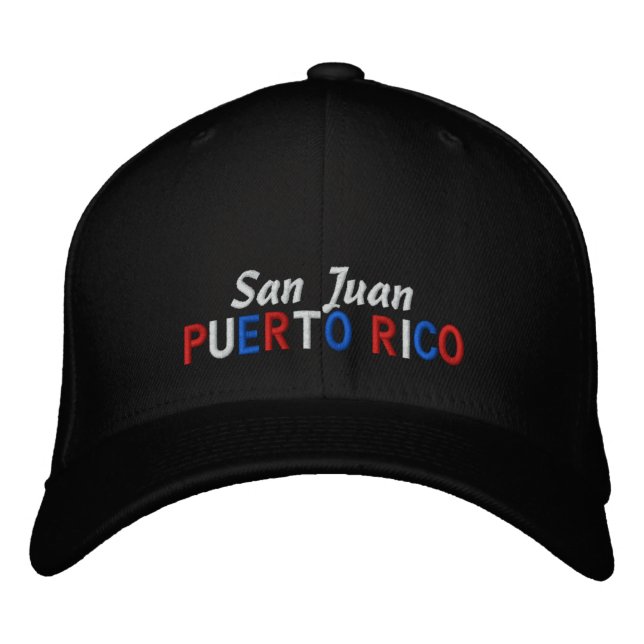 San Juan Puerto Rico Embroidered Hat (Front)