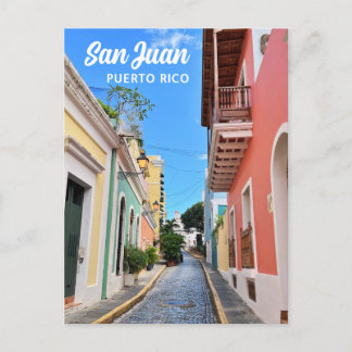 San Juan Puerto Rico Island Colourful Travel Phot Postcard