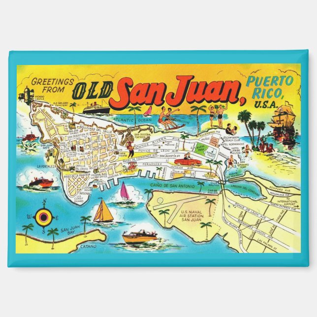 San Juan Puerto Rico  Magnet (Front)