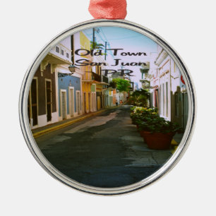 San Juan Puerto Rico Metal Tree Decoration