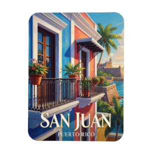 San Juan Puerto Rico Old Town Travel Magnet