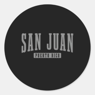 San Juan Puerto Rico Pride Puerto Rican Boricua Classic Round Sticker