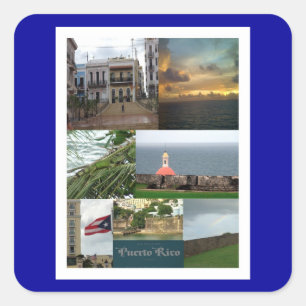 San Juan, Puerto Rico Square Sticker
