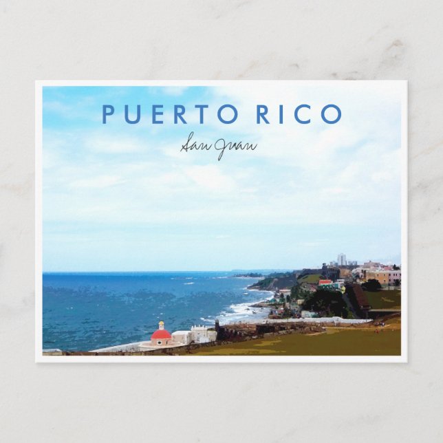 San Juan Puerto Rico Travel Photo Souvenir Postcard (Front)
