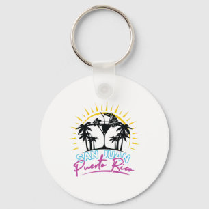 San Juan Puerto Rico Vacation Beach Travel Gift Fo Key Ring