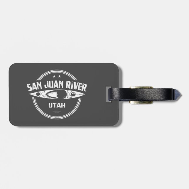 San Juan River, Utah Luggage Tag (Back Horizontal)