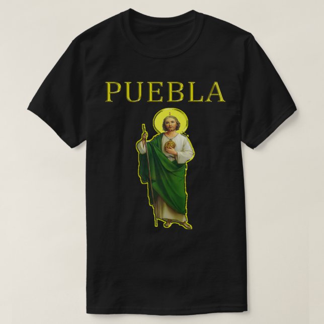 San Judas Tadeo Puebla s and s Zip  Premium  T-Shirt (Design Front)