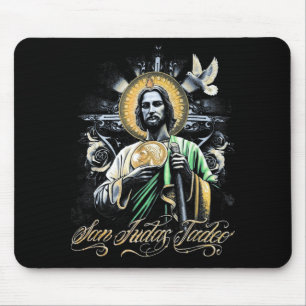 San Judas Tadeo Religious Art Catholic Saints Desi Mouse Mat