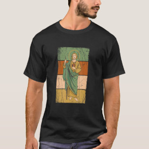 San Judas Tadeo Versión Colores Retro T-Shirt