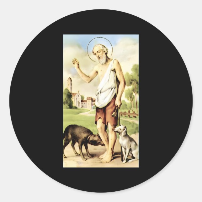 San Lazaro Cuba Babalu Aye Classic Round Sticker (Front)