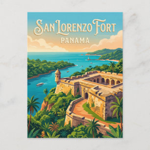 San Lorenzo Fort Panama Postcard