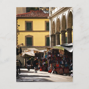 San Lorenzo Market in Florence, Italy Postcard
