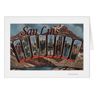San Luis, Colorado - Large Letter Scenes