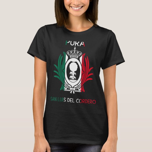 San Luis Del Cordero Durango Estado Mexico Escudo  T-Shirt (Front)